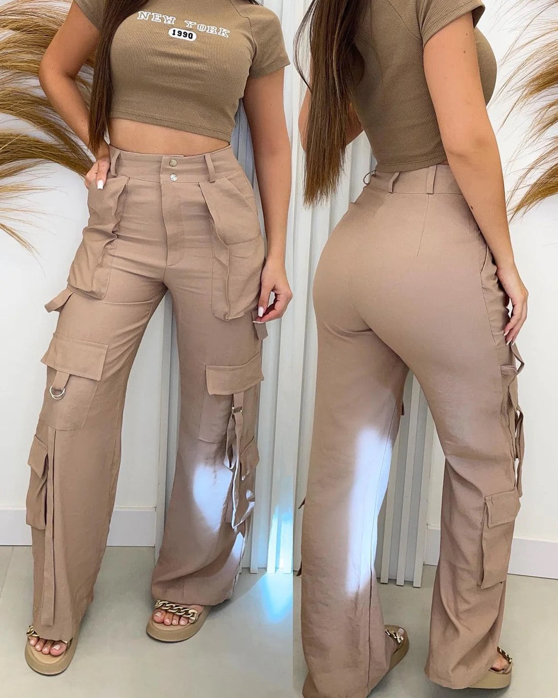 Calça Cargo Landara Bege / Pp - 34